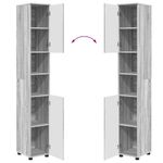 Casa si Gradina - Mobilier - Seturi de mobilier - Seturi baie - Set de mobilier pentru baie 4 pcs sonoma gri 30 x 35 x 192 cm - Infinity.ro