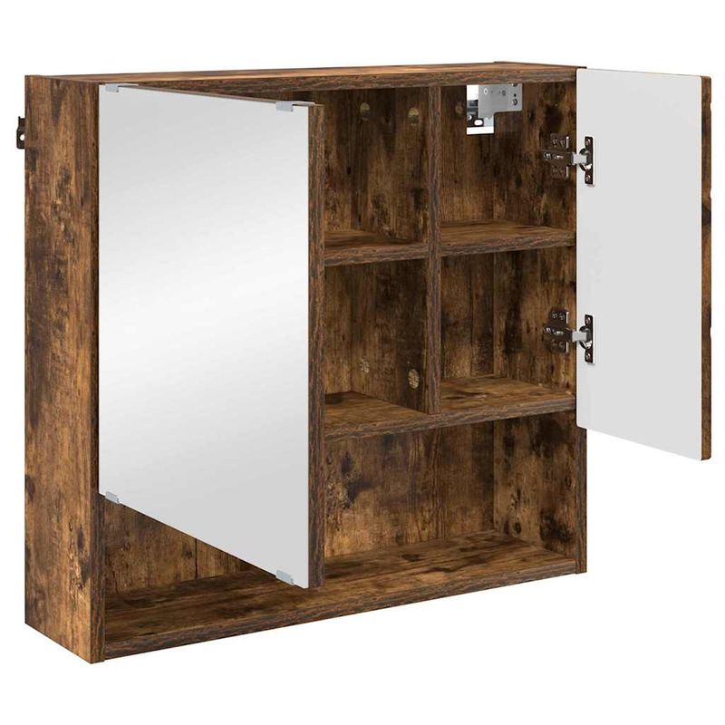 Casa si Gradina - Mobilier - Mobilier baie - Corpuri baie - Set de mobilier pentru baie 3 pcs Stejar afumat 61 x 35 x 64 cm - Infinity.ro