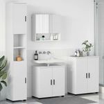Casa si Gradina - Mobilier - Mobilier baie - Corpuri baie - Set de mobilier pentru baie Pe perete 4 pcs Alb 61 x 35 x 64 cm - Infinity.ro