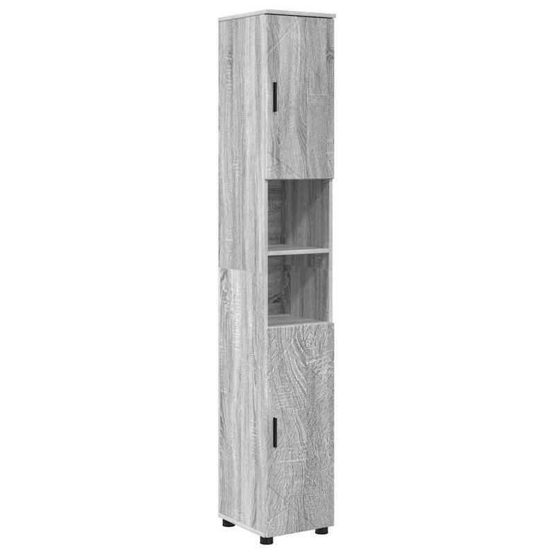Casa si Gradina - Mobilier - Mobilier baie - Corpuri baie - Set de mobilier pentru baie 4 pcs sonoma gri 61 x 35 x 64 cm - Infinity.ro