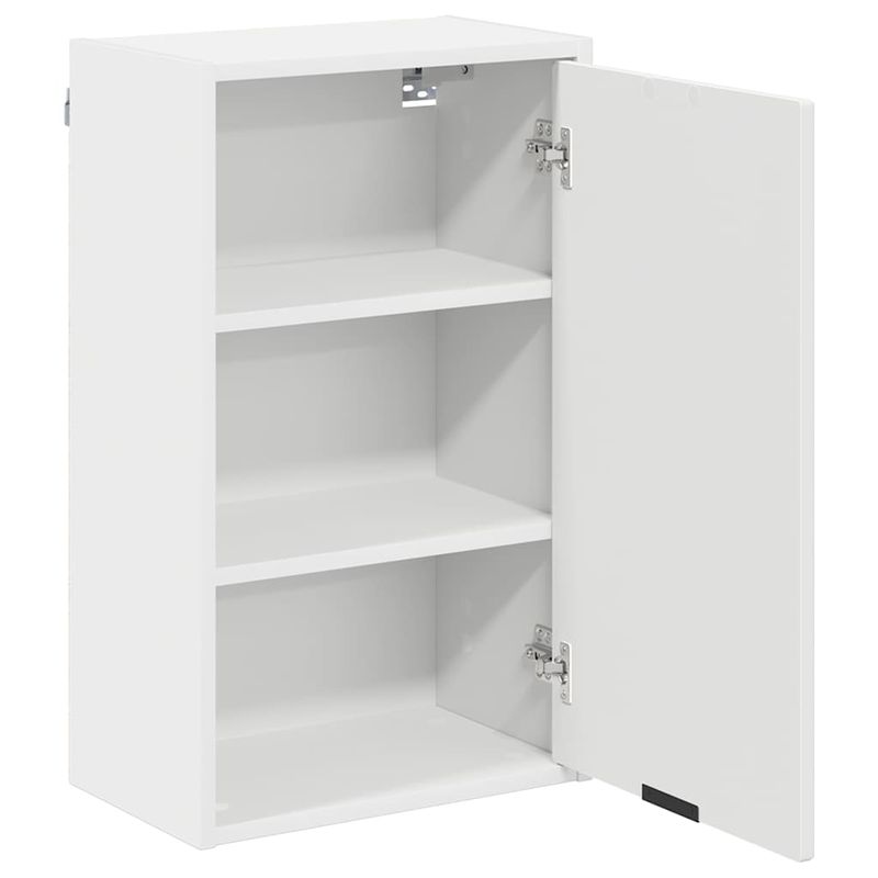 Casa si Gradina - Mobilier - Seturi de mobilier - Seturi baie - Set de mobilier pentru baie cu raft 3 pcs Alb 39.5 x 36 x 88 cm - Infinity.ro