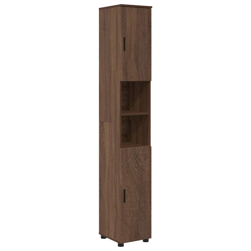 Casa si Gradina - Mobilier - Mobilier baie - Corpuri baie - Set de mobilier pentru baie 4 pcs Stejar brun 61 x 35 x 64 cm - Infinity.ro