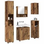 Casa si Gradina - Mobilier - Mobilier baie - Corpuri baie - Set de mobilier pentru baie 5 pcs Lemn vechi 61 x 35 x 64 cm - Infinity.ro