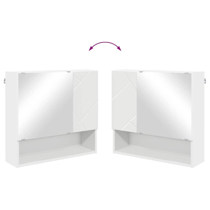 Casa si Gradina - Mobilier - Mobilier baie - Corpuri baie - Set de mobilier pentru baie Pe perete 4 pcs Alb 61 x 35 x 64 cm - Infinity.ro
