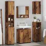 Casa si Gradina - Mobilier - Mobilier baie - Corpuri baie - Set de mobilier pentru baie 5 pcs Lemn vechi 61 x 35 x 64 cm - Infinity.ro
