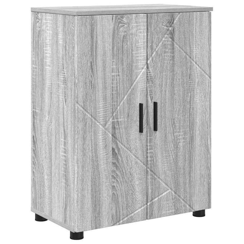 Casa si Gradina - Mobilier - Mobilier baie - Corpuri baie - Set de mobilier pentru baie 4 pcs sonoma gri 61 x 35 x 64 cm - Infinity.ro