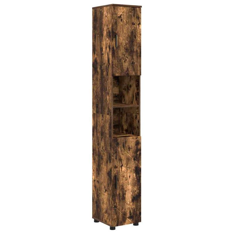 Casa si Gradina - Mobilier - Mobilier baie - Corpuri baie - Set de mobilier pentru baie 5 pcs Stejar afumat 61 x 35 x 64 cm - Infinity.ro