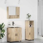 Casa si Gradina - Mobilier - Mobilier baie - Corpuri baie - Set de mobilier pentru baie 3 pcs Stejar sonoma 61 x 35 x 64 cm - Infinity.ro