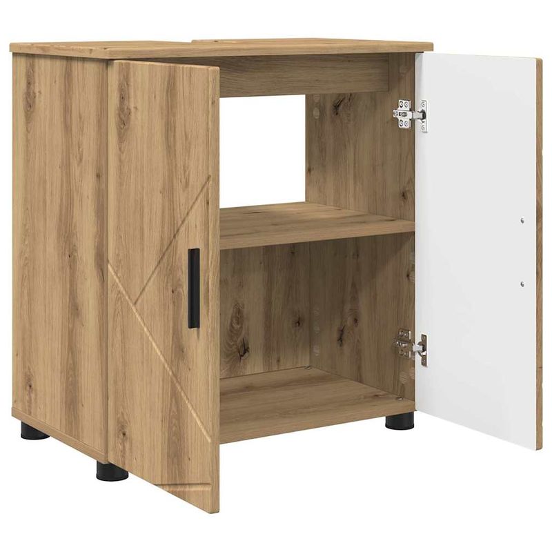Casa si Gradina - Mobilier - Mobilier baie - Corpuri baie - Set de mobilier pentru baie cu sertar 3 pcs stejar artizanal - Infinity.ro