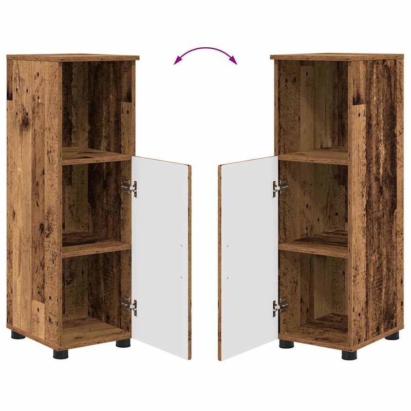 Casa si Gradina - Mobilier - Mobilier baie - Corpuri baie - Set de mobilier pentru baie 5 pcs Lemn vechi 61 x 35 x 64 cm - Infinity.ro