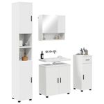 Casa si Gradina - Mobilier - Mobilier baie - Corpuri baie - Set de mobilier pentru baie cu sertar 4 pcs Alb 61 x 35 x 64 cm - Infinity.ro