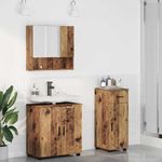 Casa si Gradina - Mobilier - Mobilier baie - Corpuri baie - Set de mobilier pentru baie 3 pcs Lemn vechi 61 x 35 x 64 cm - Infinity.ro