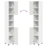 Casa si Gradina - Mobilier - Seturi de mobilier - Seturi baie - Set de mobilier pentru baie cu raft 4 pcs Alb 30 x 35 x 192 cm - Infinity.ro