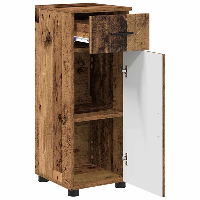 Casa si Gradina - Mobilier - Mobilier baie - Corpuri baie - Set de mobilier pentru baie 3 pcs Lemn vechi 61 x 35 x 64 cm - Infinity.ro