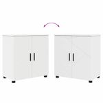 Casa si Gradina - Mobilier - Mobilier baie - Corpuri baie - Set de mobilier pentru baie cu sertar 4 pcs Alb 61 x 35 x 64 cm - Infinity.ro