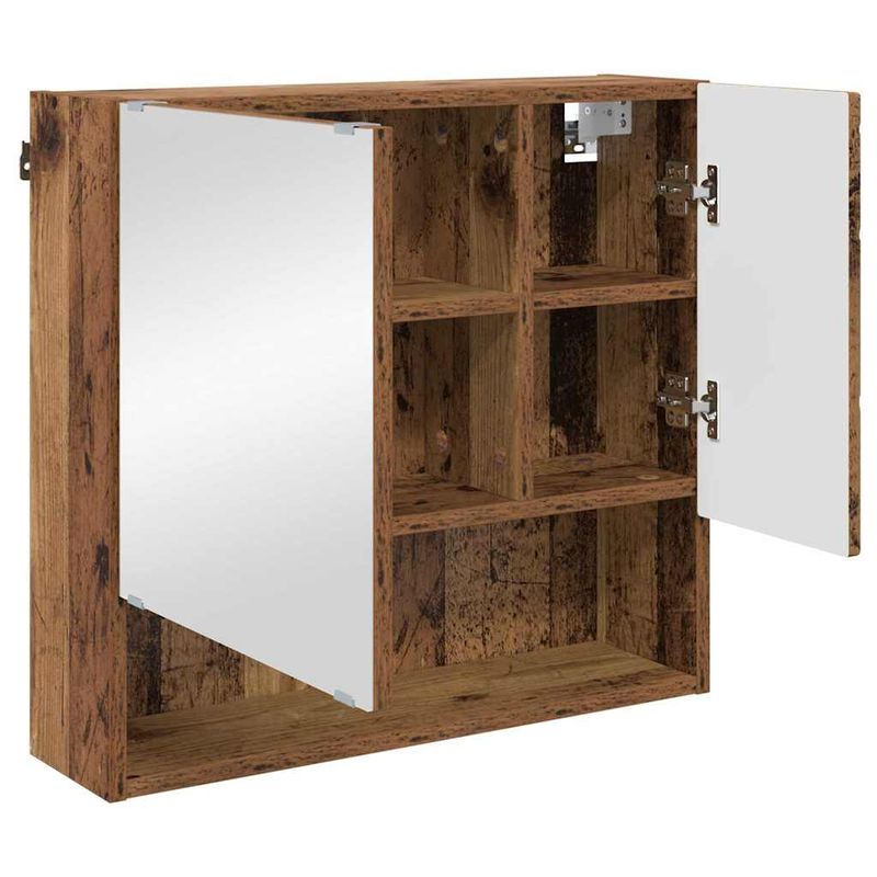 Casa si Gradina - Mobilier - Mobilier baie - Corpuri baie - Set de mobilier pentru baie 3 pcs Lemn vechi 61 x 35 x 64 cm - Infinity.ro