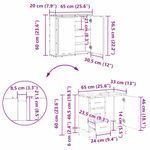 Casa si Gradina - Mobilier - Seturi de mobilier - Seturi baie - Set de mobilier pentru baie 2 pcs Stejar negru 65 x 33 x 60 cm - Infinity.ro