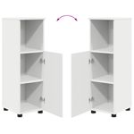 Casa si Gradina - Mobilier - Seturi de mobilier - Seturi baie - Set de mobilier pentru baie cu raft 5 pcs Alb 30 x 35 x 192 cm - Infinity.ro