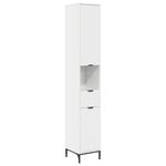 Casa si Gradina - Mobilier - Mobilier baie - Corpuri baie - Set de mobilier pentru baie Alb lucios Lemn de inginerie, Metal - Infinity.ro