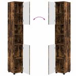 Casa si Gradina - Mobilier - Seturi de mobilier - Seturi baie - Set de mobilier pentru baie cu sertar 4 pcs Stejar afumat - Infinity.ro