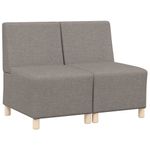Casa si Gradina - Mobilier - Canapele si coltare - Canapele - Canapea modulara fara manere 2 pcs Gri taupe - Infinity.ro