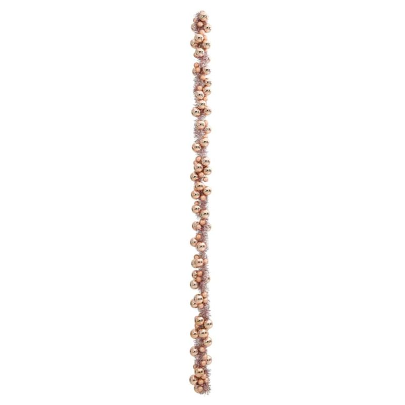 Casa si Gradina - Decoratiuni - Decoratiuni de sezon - Ghirlanda cu globuri de Craciun Rose Gold 186 cm Polistiren - Infinity.ro