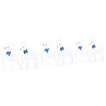 Casa si Gradina - Decoratiuni - Decoratiuni de sezon - Decoratiune cu reni, 6 pcs Alb 45 x 19 x 65 cm tesatura - Infinity.ro