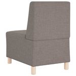 Casa si Gradina - Mobilier - Canapele si coltare - Canapele - Canapea modulara fara manere 2 pcs Gri taupe - Infinity.ro