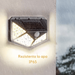 Casa si Gradina - Corpuri si surse de iluminat - Iluminat exterior - Lampi solare - Lampa solara de exterior N2L Store®, 236 LED-uri, senzor de miscare, 3 moduri de iluminare, IP65 - Infinity.ro