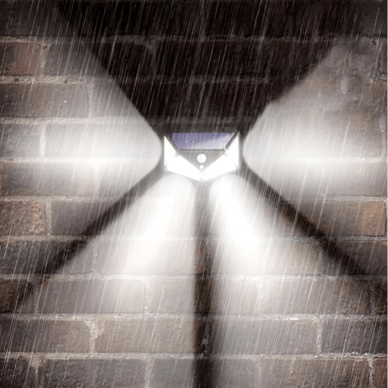 Casa si Gradina - Corpuri si surse de iluminat - Iluminat exterior - Lampi solare - Lampa solara de exterior N2L Store®, 236 LED-uri, senzor de miscare, 3 moduri de iluminare, IP65 - Infinity.ro