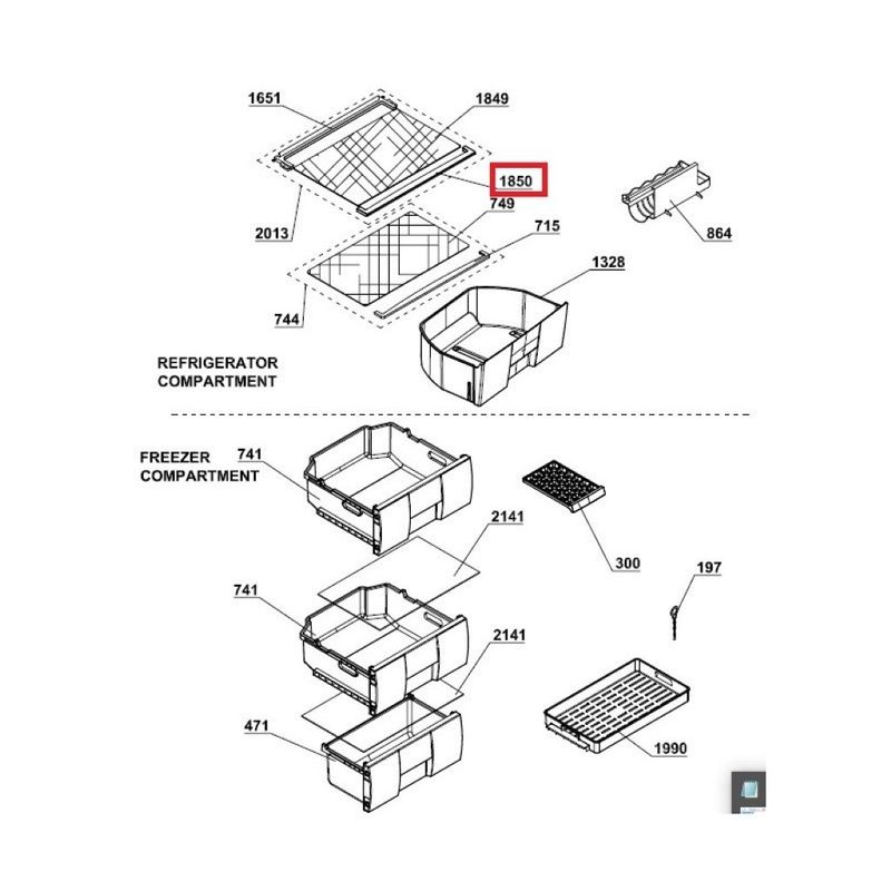 Electronice si Electrocasnice - Aparate frigorifice - Accesorii aparate frigorifice - Profil raft fata 45cm C00866301 Beko Arctic 4617490200 - Infinity.ro