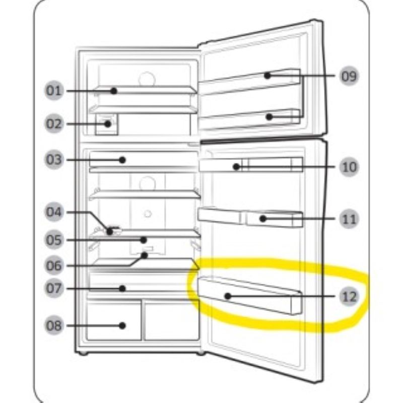 Electronice si Electrocasnice - Aparate frigorifice - Accesorii aparate frigorifice - Polita usa frigider Samsung DA63-07345A - Infinity.ro