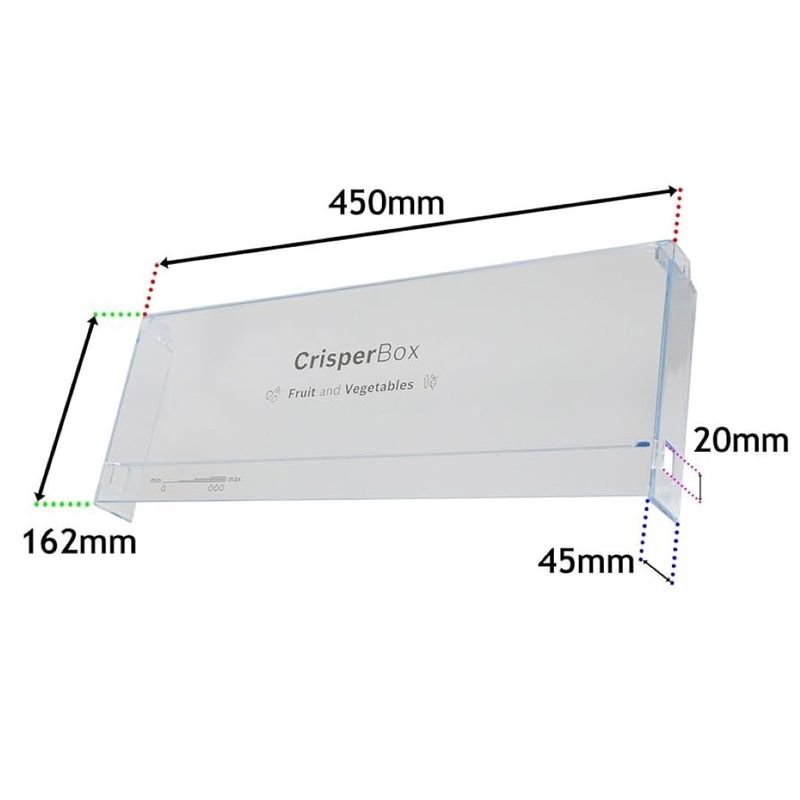 Electronice si Electrocasnice - Aparate frigorifice - Accesorii aparate frigorifice - Fata sertar crisper legume / fructe Bosch 00706618 - Infinity.ro