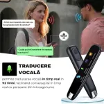 Laptop, Telefoane si Tablete - Wearables si gadgeturi - Gadgeturi - Accesorii SMART - Traducator N2L Store®, inteligent, cu AI, 112 limbi online/offline, ecran tactil, Bluetooth - Infinity.ro