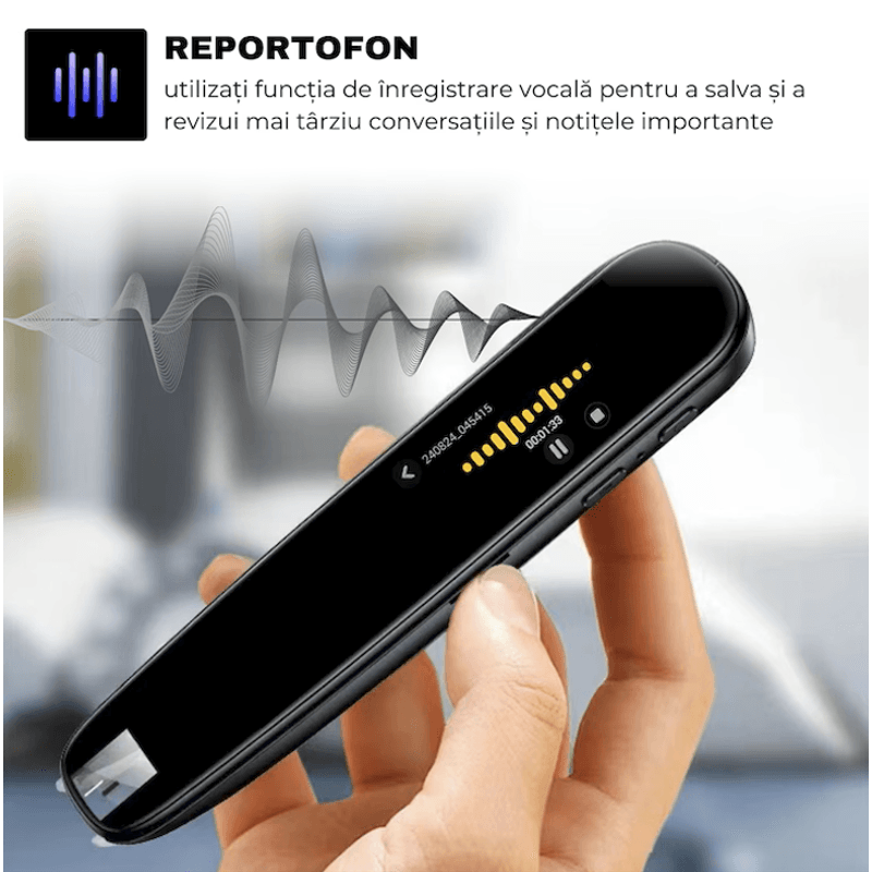 Laptop, Telefoane si Tablete - Wearables si gadgeturi - Gadgeturi - Accesorii SMART - Traducator N2L Store®, inteligent, cu AI, 112 limbi online/offline, ecran tactil, Bluetooth - Infinity.ro