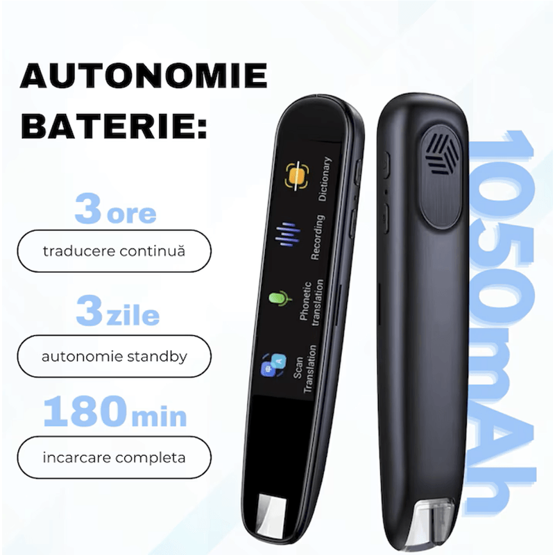 Laptop, Telefoane si Tablete - Wearables si gadgeturi - Gadgeturi - Accesorii SMART - Traducator N2L Store®, inteligent, cu AI, 112 limbi online/offline, ecran tactil, Bluetooth - Infinity.ro