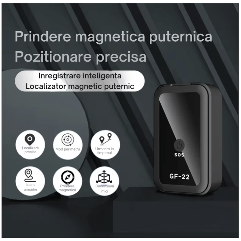Laptop, Telefoane si Tablete - Wearables si gadgeturi - Gadgeturi - Dispozitive spionaj - GPS Tracker Mini GF-22 N2L Store®, 2G, magnetic, buton panica, monitorizare in timp real - Infinity.ro