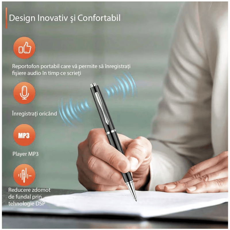 Laptop, Telefoane si Tablete - Wearables si gadgeturi - Gadgeturi - Dispozitive spionaj - Reportofon spion N2L Store®, ascuns in pix, 8GB, activare vocala, inregistrare 360° - Infinity.ro