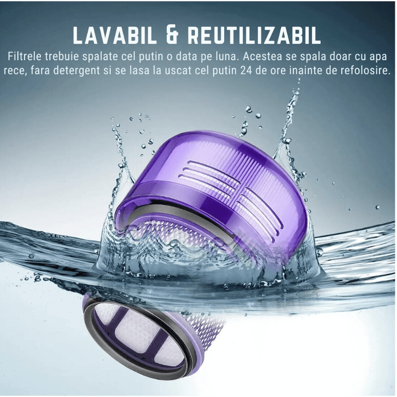 Electronice si Electrocasnice - Ingrijirea locuintei - Accesorii aparate pentru ingrijirea locuintei - Filtru lavabil, compatibil cu aspiratoarele Dyson V11 V15 SV14 - Infinity.ro