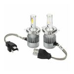 Auto si Moto - Electrice auto - Iluminare si semnalizare - Becuri auto - Becuri auto LED H4 – Set 2 becuri, 72W, 7600 lumeni, 6500K alb rece - Infinity.ro