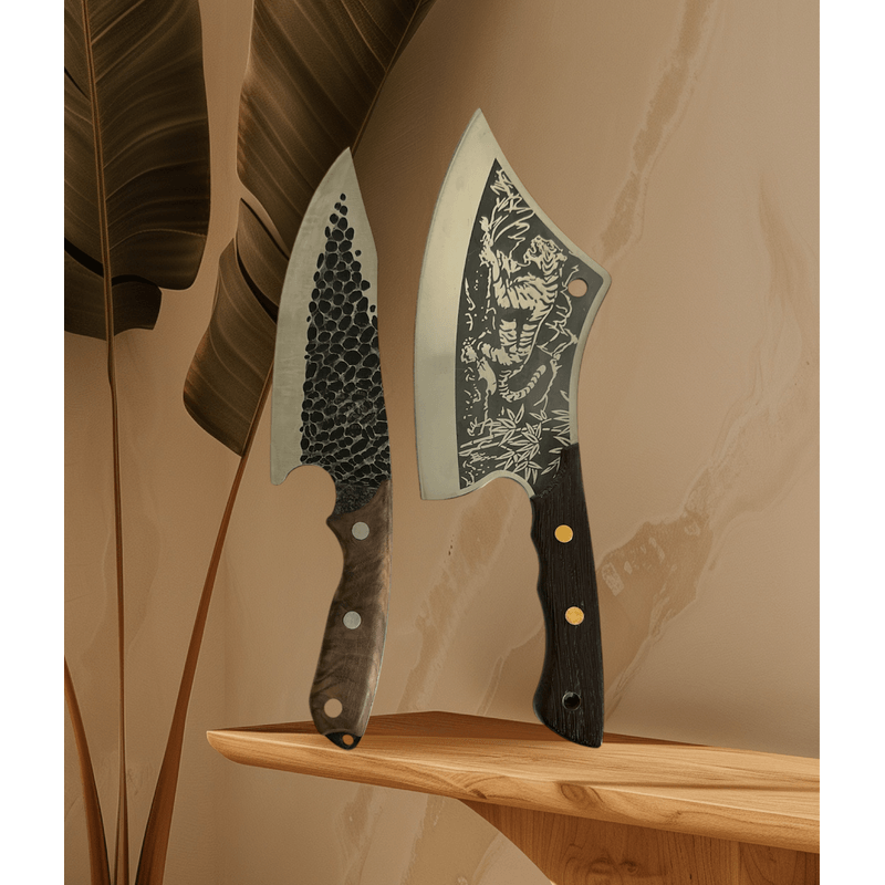 Casa si Gradina - Bucatarie si vesela - Vesela si tacamuri - Cutite si seturi de cutite - Set cutite profesionale macelarie, 2 piese - Infinity.ro