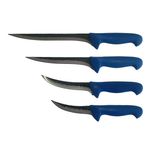 Casa si Gradina - Bucatarie si vesela - Vesela si tacamuri - Cutite si seturi de cutite - Set 4 cutite profesionale macelarie, 1 Cutit injunghiat 25 cm, 1 Cutit injunghiat 20 cm, 2 Cutite dezosat filetat lama - Infinity.ro