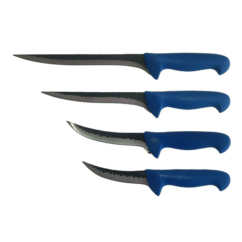 Casa si Gradina - Bucatarie si vesela - Vesela si tacamuri - Cutite si seturi de cutite - Set 4 cutite profesionale macelarie, 1 Cutit injunghiat 25 cm, 1 Cutit injunghiat 20 cm, 2 Cutite dezosat filetat lama - Infinity.ro