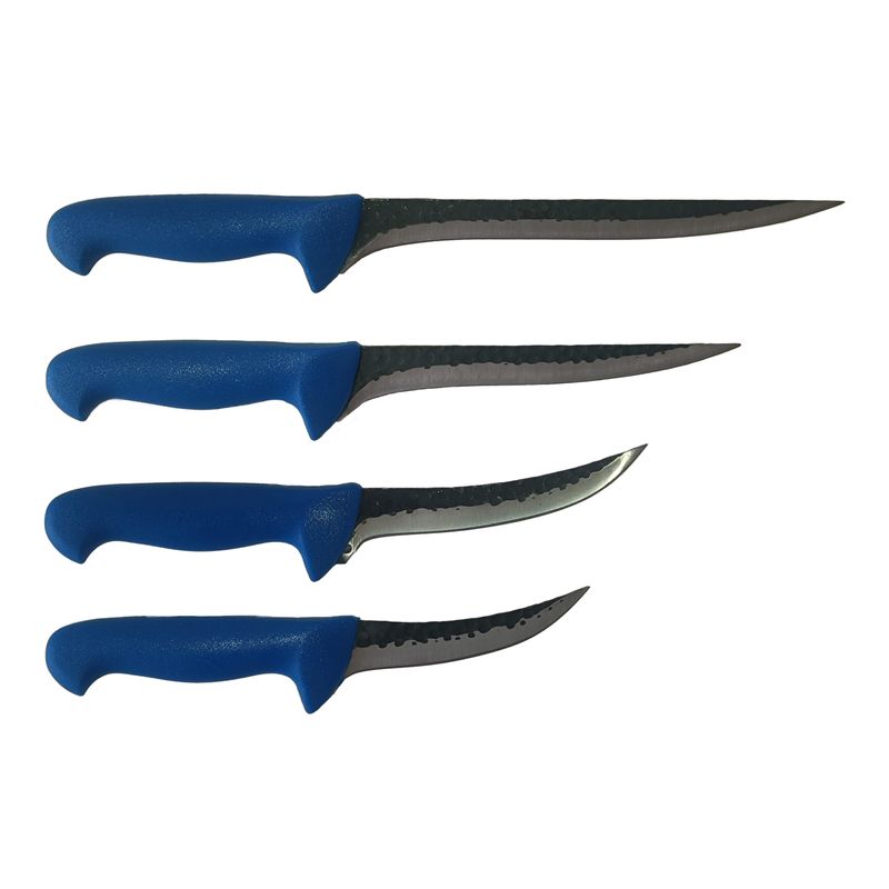 Casa si Gradina - Bucatarie si vesela - Vesela si tacamuri - Cutite si seturi de cutite - Set 4 cutite profesionale macelarie, 1 Cutit injunghiat 25 cm, 1 Cutit injunghiat 20 cm, 2 Cutite dezosat filetat lama - Infinity.ro