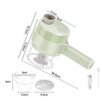 Electronice si Electrocasnice - Electrocasnice bucatarie - Mixere, tocatoare & roboti de bucatarie - Blendere si mini tocatoare - Tocator electric de legume, fructe, condimente si carne, 4 in 1 - Infinity.ro