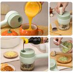 Electronice si Electrocasnice - Electrocasnice bucatarie - Mixere, tocatoare & roboti de bucatarie - Blendere si mini tocatoare - Tocator electric de legume, fructe, condimente si carne, 4 in 1 - Infinity.ro