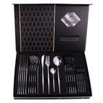 Casa si Gradina - Bucatarie si vesela - Vesela si tacamuri - Tacamuri si seturi - Set tacamuri in stil portughez 24 piese, argintiu - Infinity.ro