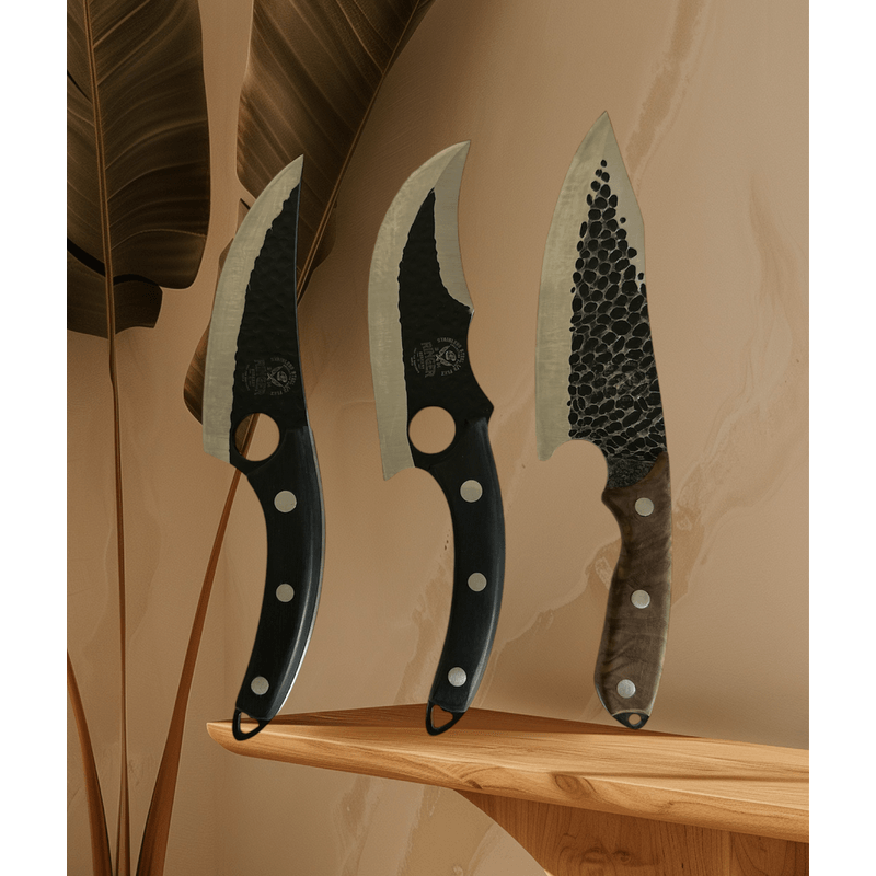 Casa si Gradina - Bucatarie si vesela - Vesela si tacamuri - Cutite si seturi de cutite - Set cutite profesionale macelarie,3 piese - Infinity.ro