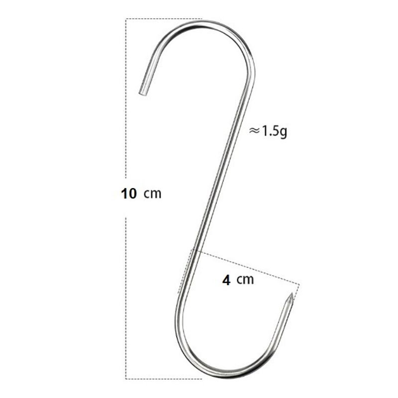 Casa si Gradina - Gradina si terasa - Gratare si accesorii - Accesorii gratare - Carlige din otel inoxidabil, 10 buc/set, 10 cm - Infinity.ro