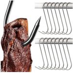 Casa si Gradina - Gradina si terasa - Gratare si accesorii - Accesorii gratare - Carlige din otel inoxidabil, 10 buc/set, 10 cm - Infinity.ro